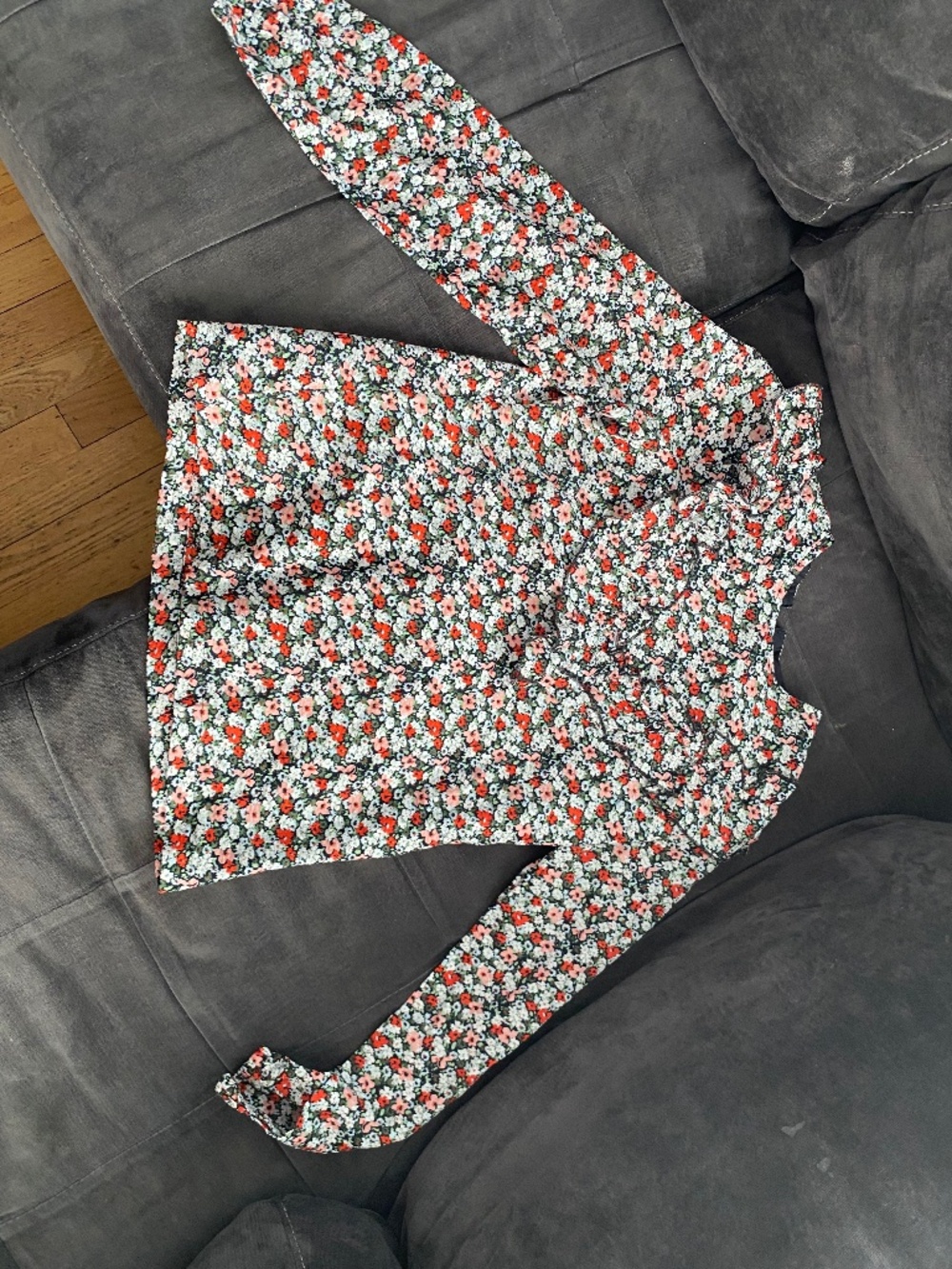 Udel floral ruffle top